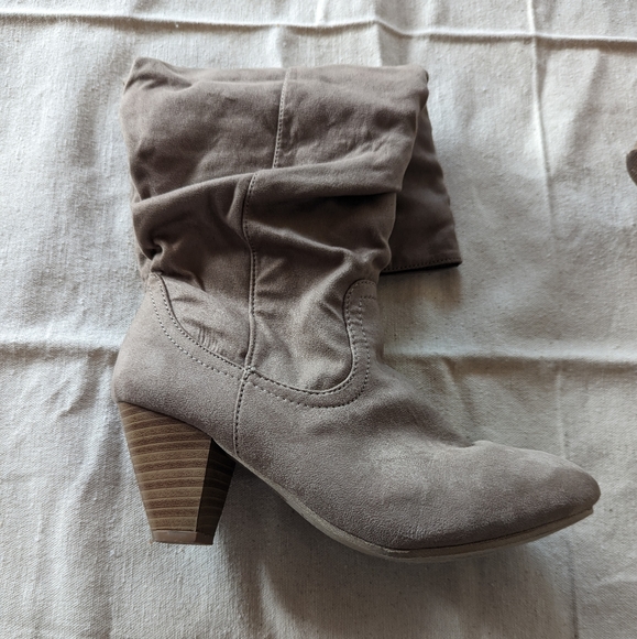 Call It Spring Slouchy Taupe Boots - Picture 5 of 8